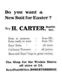 1909 advert