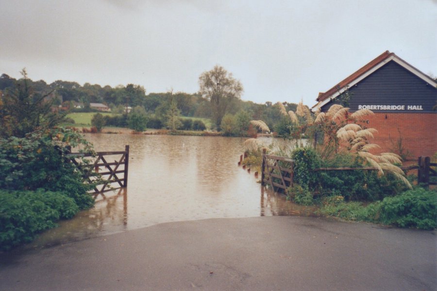 Flooding of the village hall